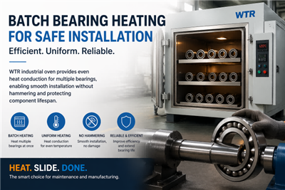 How To Mount Bearings To A Shaft With Heating Oven in Batches?