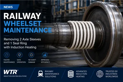 How To Remove Axle Sleeves And Seal Rings From Railway Wheelsets Using Induct...